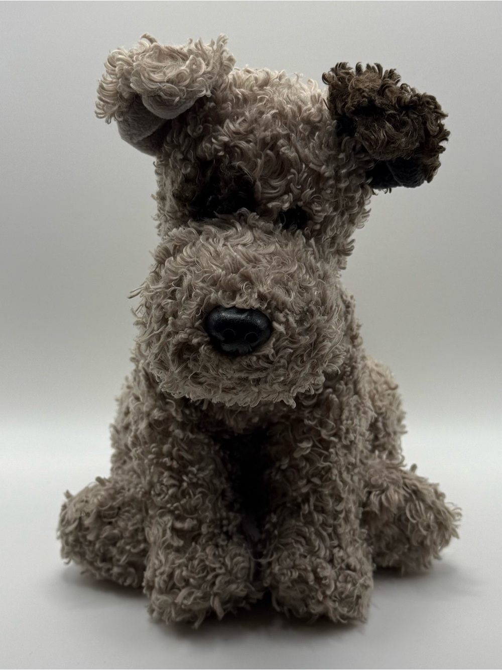 Vintage Ty 2005 “Boggs” Grey Terrier Dog 10” Plush Toy (TYPL-48)